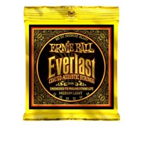 ERNIE BALL 2556 --   .  Everlast Coated Medium Light (12-16-24w-32-44-54)