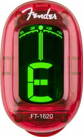 FENDER CALIFORNIA SERIES CLIP-ON TUNER CANDY APPLE RED --  -