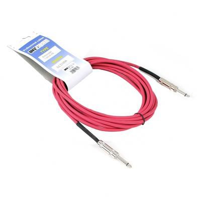INVOTONE ACI1001R -- инструментальный кабель, mono jack 6,3 <-> mono jack 6,3, красный, длина 1 м