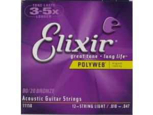 ELIXIR 11150 PolyWeb Light -- струны для 12 струнной гитары (010-047)
