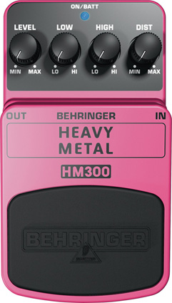 BEHRINGER HM300 -- педаль эффектов "хэви метал"-дисторшн