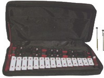 BRAHNER DP-3025R -- металлофон хроматический, на деревянной основе, 2 октавы, 25 нот, с чехлом.