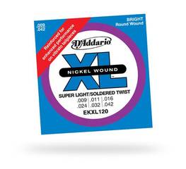 D'ADDARIO EKXL120 Nickel Wound -- ������ ��� �������-������, Super Light, ���������, 9-42