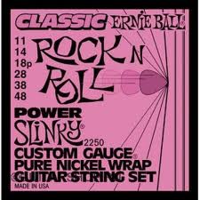 ERNIE BALL 2250 -- струны для электрогитары Classic Pure Nickel Power Slinky (11-14-18p-28-38-48)