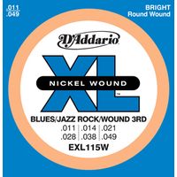 D'ADDARIO EXL115W XL NICKEL WOUND -- ������ ��� ������������� ������ Blues/Jazz Rock ������ 0,11-0,4
