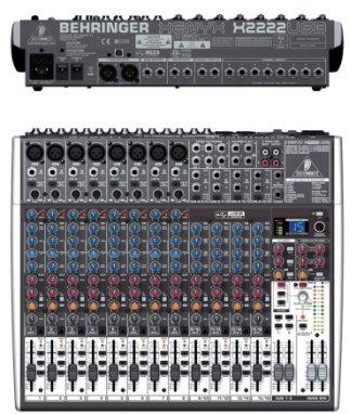 BEHRINGER  X 2222USB --  , 8 , 4 , 3 AUX-, 2 