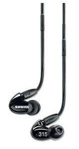 SHURE SE315-K -- �������� ��������������� (�������� ��������) � ����� ���������, ������
