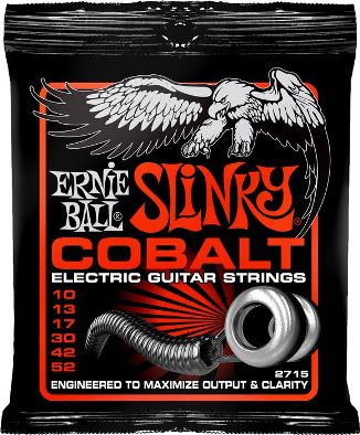 ERNIE BALL 2715 -- ������ ��� �������������, 10-52 Cobalt Skinny Top Heavy Bottom Slinky