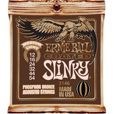 ERNIE BALL 3146 --   .  Slinky Acoustic Coated Titanium RPS Phosphor Bronze Medi