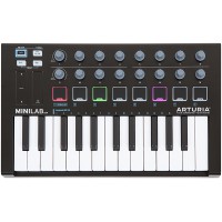 ARTURIA MiniLab MiniLab mkII mkII Black -- 25 ������ MIDI ����-����������, 16 ���������, 8 RGB �����