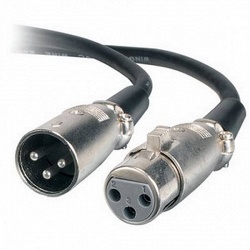 ROCKDALE DMX-001 -- инсталляционный DMX кабель (7x0.20)x2+64x0.12 диам 6 мм, чёрный