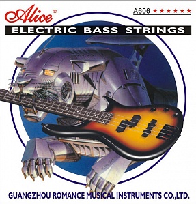 ALICE A606(4)-L -- струны для 4-струнной бас-гитары, 040 .055 .075 .095