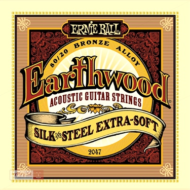 ERNIE BALL 2047 --     Silk & Steel Extra-Soft (10-14-20w-28-40-50)