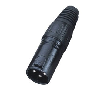 ECO RX004M Black -- разъем cannon кабельный папа 3-х контактный, цвет: Черный