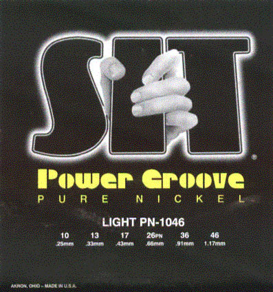 SIT PN1046 -- струны для электрогитары, Power Groove Pure Nickel Light, 10-46