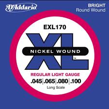 D'ADDARIO EXL170 XL NICKEL WOUND --   - Long Regular Light 45-100