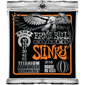 ERNIE BALL 3115 -- ������ ��� ������������� (10-52) Titanium RPS Skinny Top Coated Electric