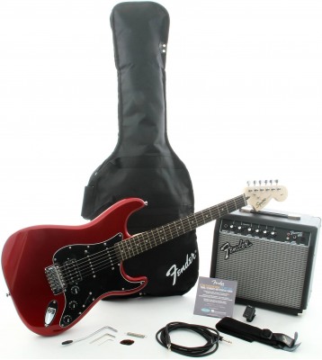 FENDER SQUIER AFFINITY STRAT HSS&FRONTMANR 15G AMP - CANDY APPLE RED -- �����: ������������� � �����