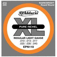 D'ADDARIO EPN110 PURE NICKEL REGULAR LIGHT  -- ������ ��� �������������, ������, 10-45