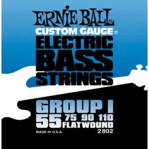 ERNIE BALL 2802 -- ������ ��� ���-������, Group I Flat Wound (55-75-90-110)