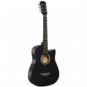 FANTE FT-D38-BK -- акустическая гитара с вырезом, цвет черный