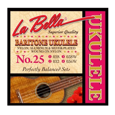 LA BELLA UKULELE 25 --    () 028-032-038w-036,  
