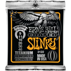 ERNIE BALL 3122 -- ������ ��� ������������� (9-11-16-26-36-46) Titanium RPS Hybrid Slinky 