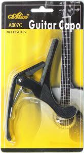 ALICE A007C/BK -- каподастр для классической гитары, металлический, черный, в блистере
