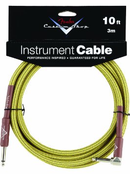 FENDER CUSTOM SHOP 10` ANGLE INSTRUMENT CABLE TWEED -- ��������������� ������, 3 �, �������� �������