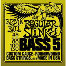 ERNIE BALL 3836 -- ������ ��� 5-�������� ��� ������ Reguilar  (45-65-80-100-130) Round Wound