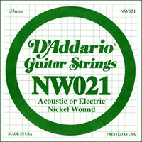 D'ADDARIO NW021 -- одиночная струна, никель ...021