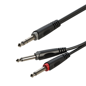 ROXTONE RAYC100/6 -- ��������� ������, 6.3�� stereo Jack + 2x6.3mm mono Jack, 6 �