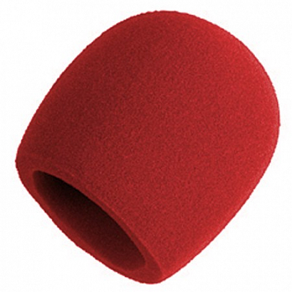 SHURE A58WS-RED -- поролоновая ветрозащита для микрофонов SM58, PG58 (красная)