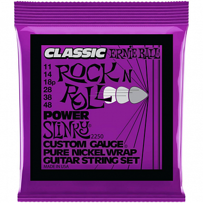 ERNIE BALL 2250 -- ������ ��� ������������� Classic Pure Nickel Power Slinky (11-14-18p-28-38-48)