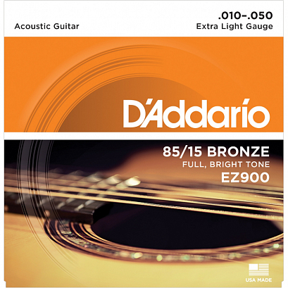 D'ADDARIO EZ900 -- ������ ��� ������������ ������, ������ 85/15 Extra  Light 10-50