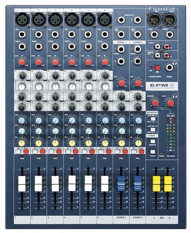 SOUNDCRAFT EPM 6 --  , 6 , 2 , 2 AUX, 60 