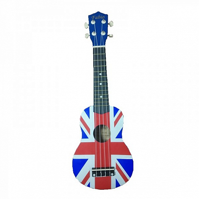 FABIO(BELUCCI) XU21-11D UK FLAG -- укулеле, сопрано, с рисунком БРИТАНСКИЙ ФЛАГ