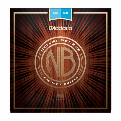 D'ADDARIO NB1253 NICKEL BRONZE  -- ������ ��� ������������ ������, Extra Light, 12-53