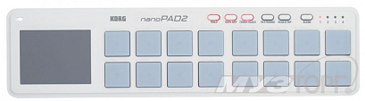 KORG NANOPAD2-WH -- ����������� USB-����������, 6 �������������� � �������� ������� �����, ������, �