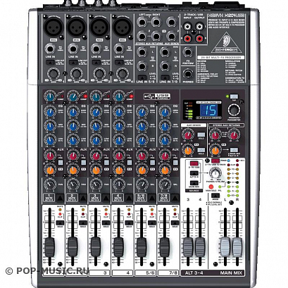 BEHRINGER  X 1204USB -- ��������� �����, 4 ����, 2 ������, 2 AUX, ��������������� USB-���������.