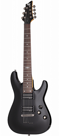 SCHECTER SGR C-7 MSBK-- �������������, 7 �����, ������ ����, ���� ����, , ����: Midnight Satin Black