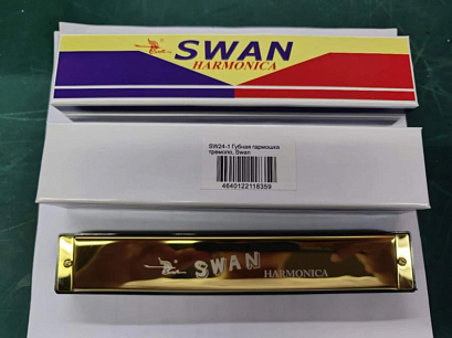 SWAN SW24-1 -- губная гармошка диатоническая, тональность - До мажор, 24 отверстия, 48 з