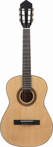 VESTON C-45A 3/4 -- уменьшенная классическая гитара 3/4, с анкером, верхняя дека и корпус - липа, 