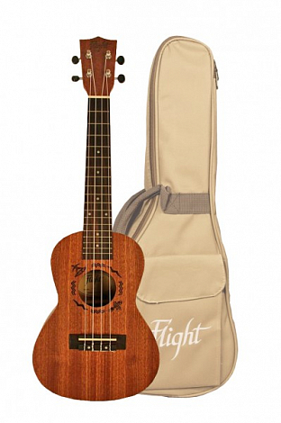 FLIGHT NUC 310 -- укулеле, сопрано, корпус - сапеле, чехол в комплекте