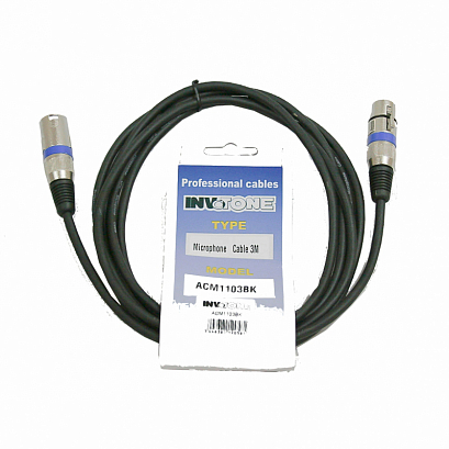 INVOTONE ACM1103BK -- микрофонный кабель, XLR<>XLR, длина 3 м