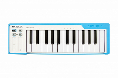 ARTURIA Microlab Blue -- USB MIDI мини-клавиатура, 25 клавиш, цвет синий
