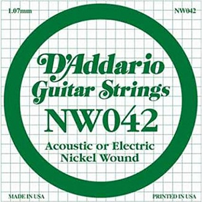D'ADDARIO NW042 -- одиночная струна, никель ...042