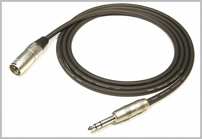KIRLIN MP-483PR 6M  BK --  , XLR MALE - 1/4" TRS PLUG