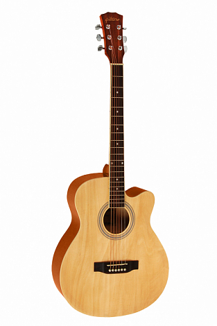 ELITARO E4010C N -- акустическая гитара,40",фолк,шестиструнная с вырезом и металлич,цвет НАТУРАЛЬНЫЙ