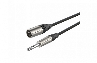 ROXTONE DMXJ260/1 -- кабель микрофонный, D 6,0мм, XLR male - 6,3мм. Jack (S), 1м